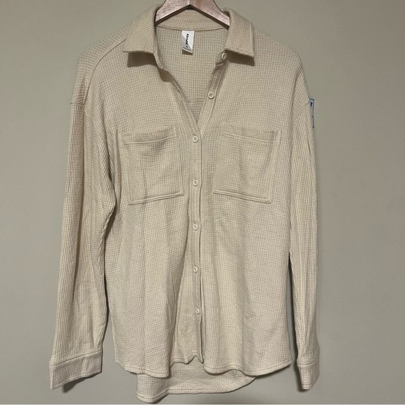 Abound Cream Oversized Button Down Shirt - Picture 1 of 3